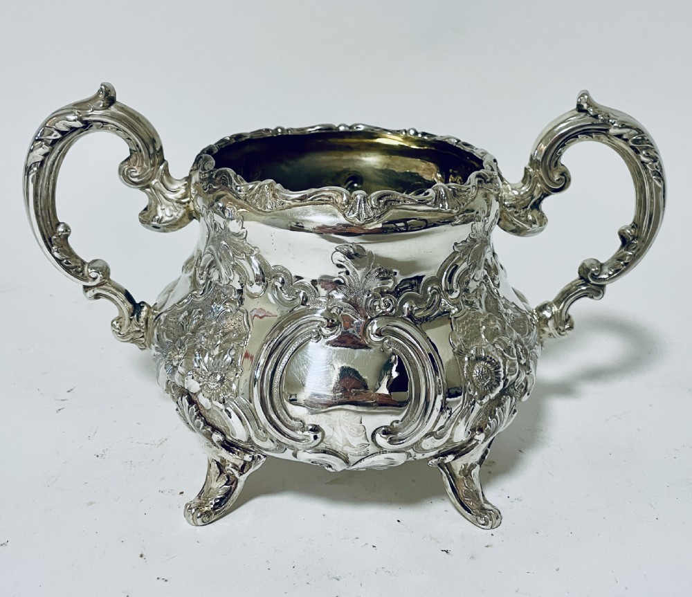 Victorian 4 Piece Silver Tea and Coffee Set View XXII