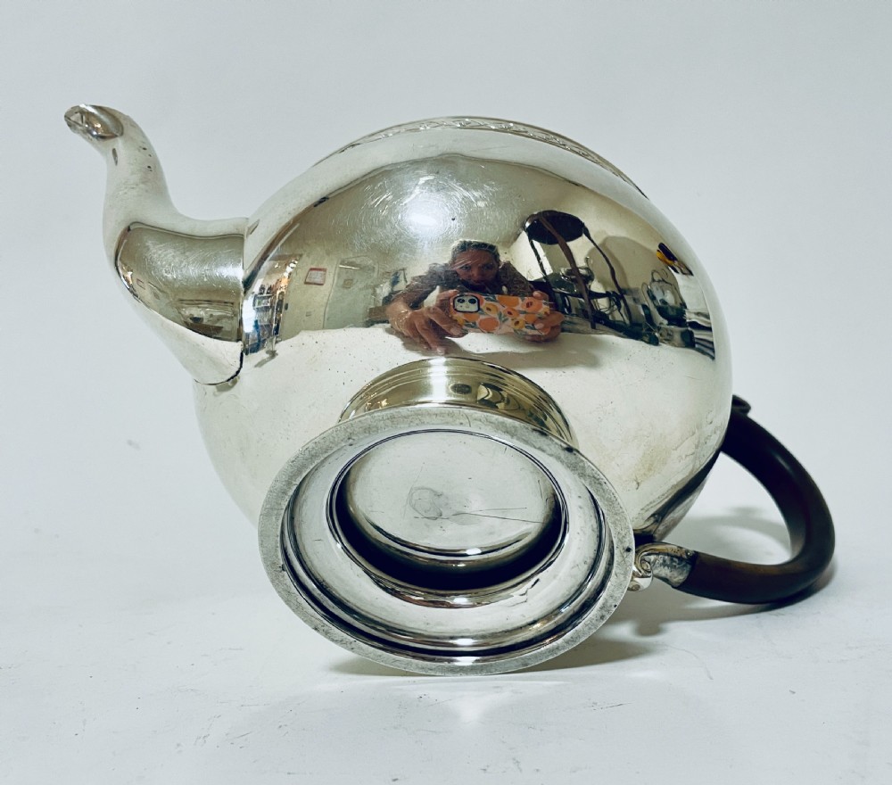Antique 3 Piece Silver Tea Set View X