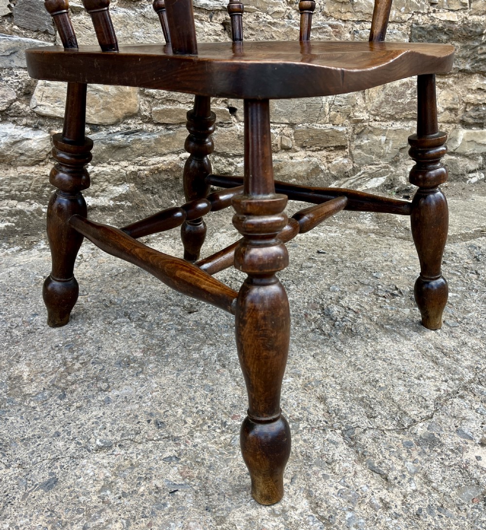 Antique Elm Captains Chair View X