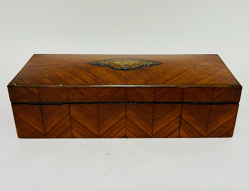 Antique French Napoleon III Glove Box View VII