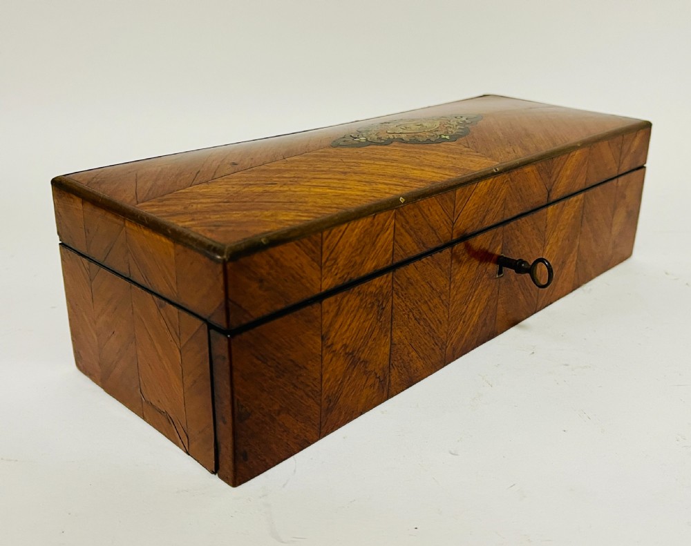 Antique French Napoleon III Glove Box View X
