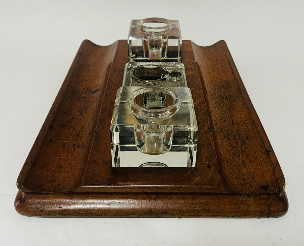 Large Edwardian Oak Desk Stand View VI
