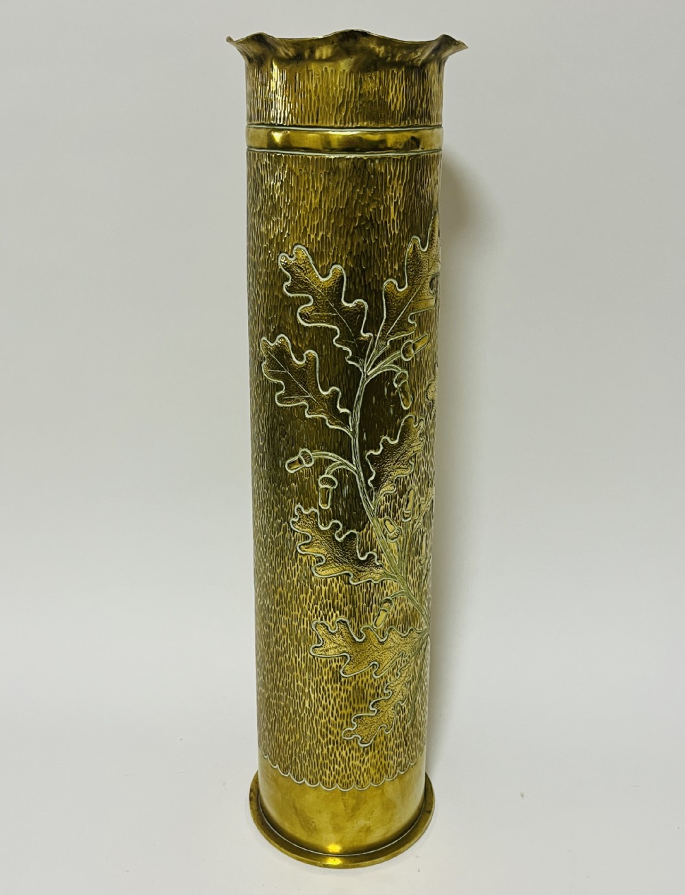 Large Trench Art Shell Case Stick Stand