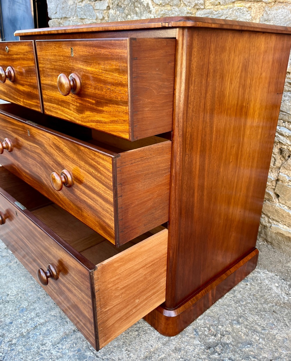 Victorian Mahogany Chest Of Drawers View V