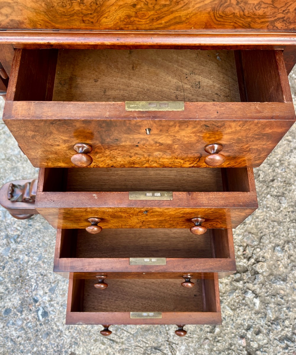 Victorian Burr Walnut Piano Top Davenport
 View VIII