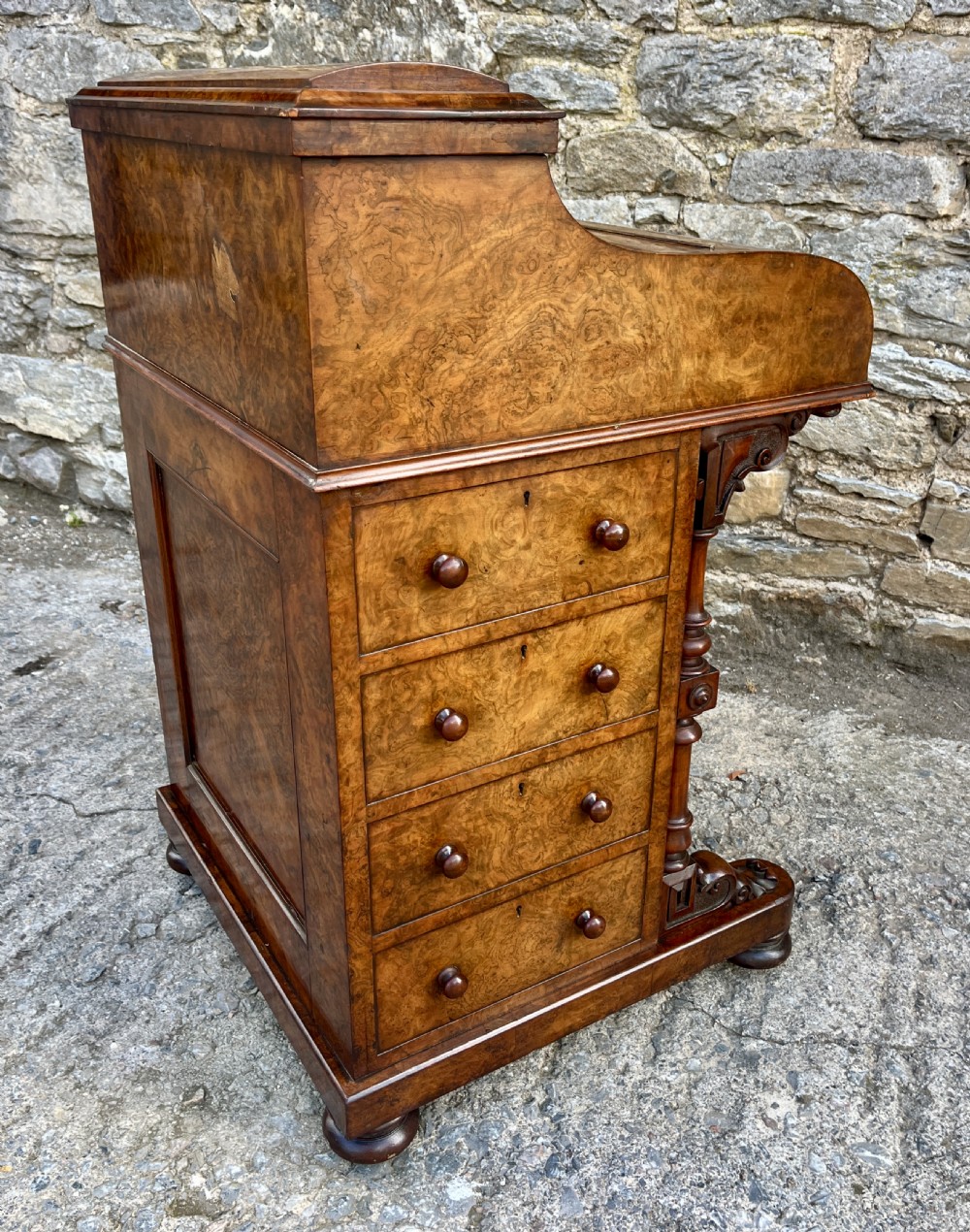 Victorian Burr Walnut Piano Top Davenport
 View XXIV