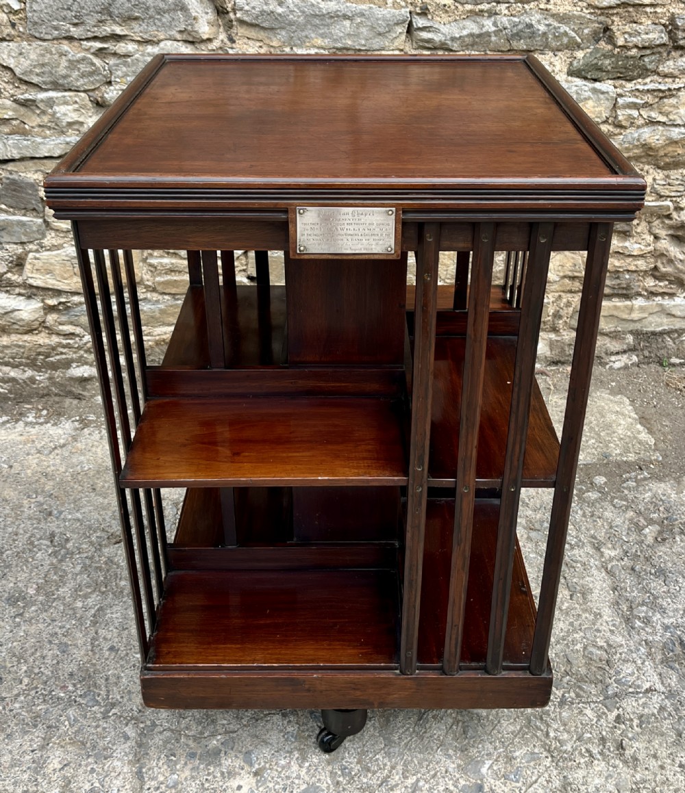 Antique Mahogany Revolving Bookcase