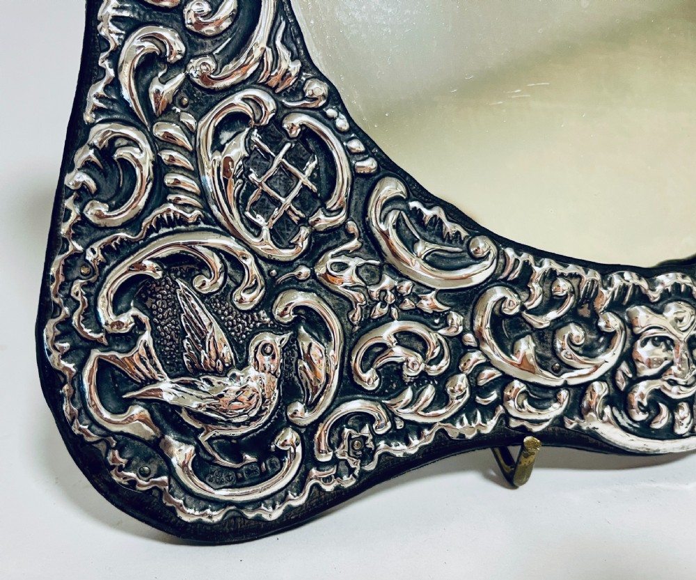 Edwardian Silver Framed Mirror View IV