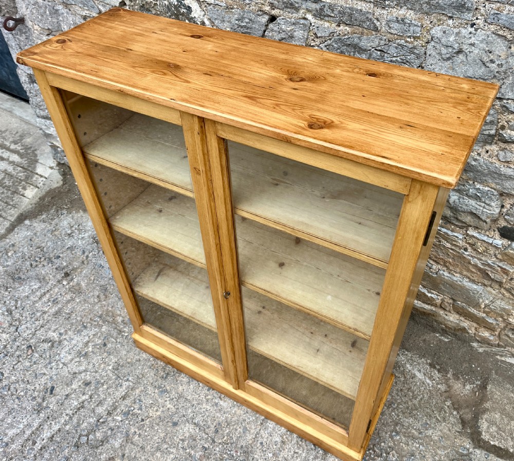 Antique Pine Glazed Cupboard View VI