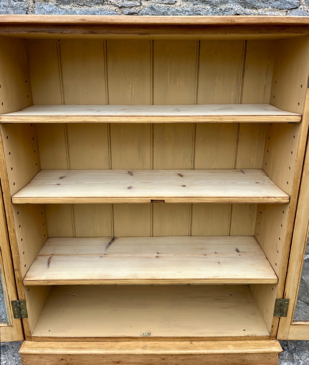 Antique Pine Glazed Cupboard View VII