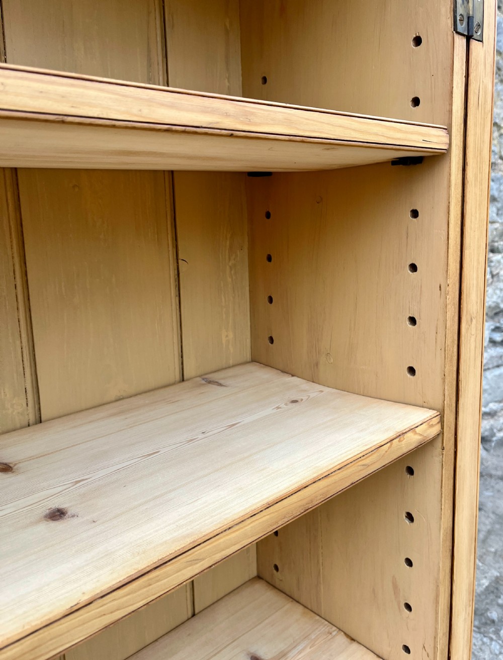 Antique Pine Glazed Cupboard View X