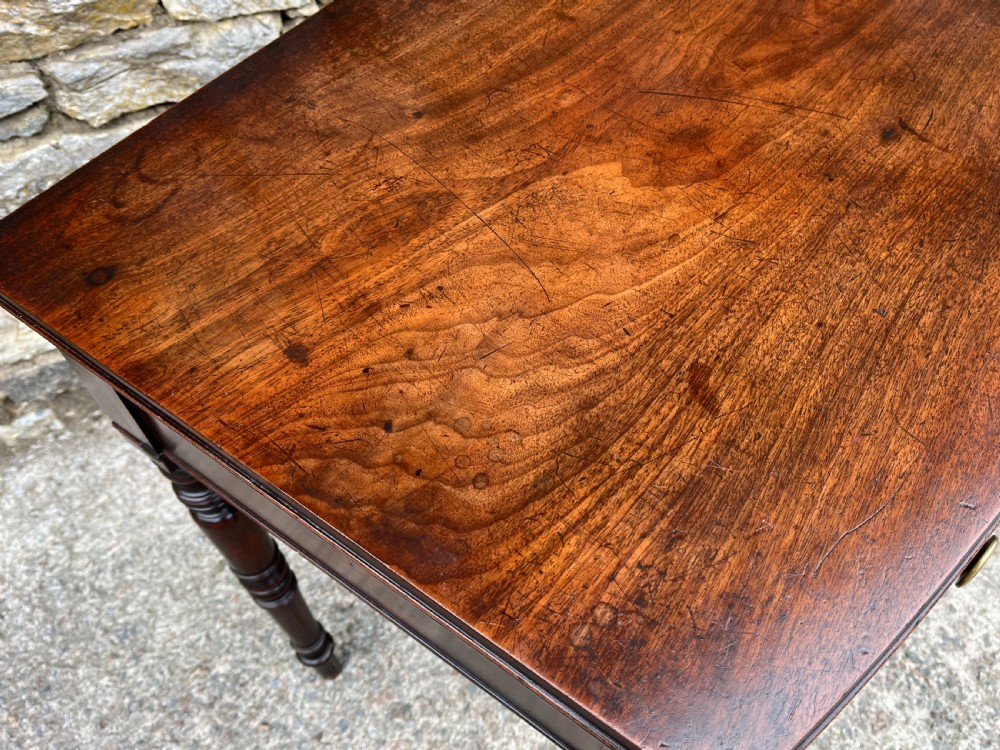 Regency Mahogany Bow Fronted Side Table View VI