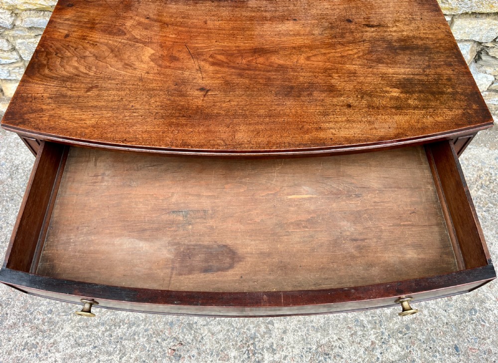 Regency Mahogany Bow Fronted Side Table View VIII