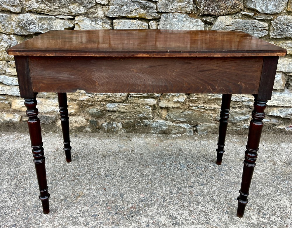 Regency Mahogany Bow Fronted Side Table View IX
