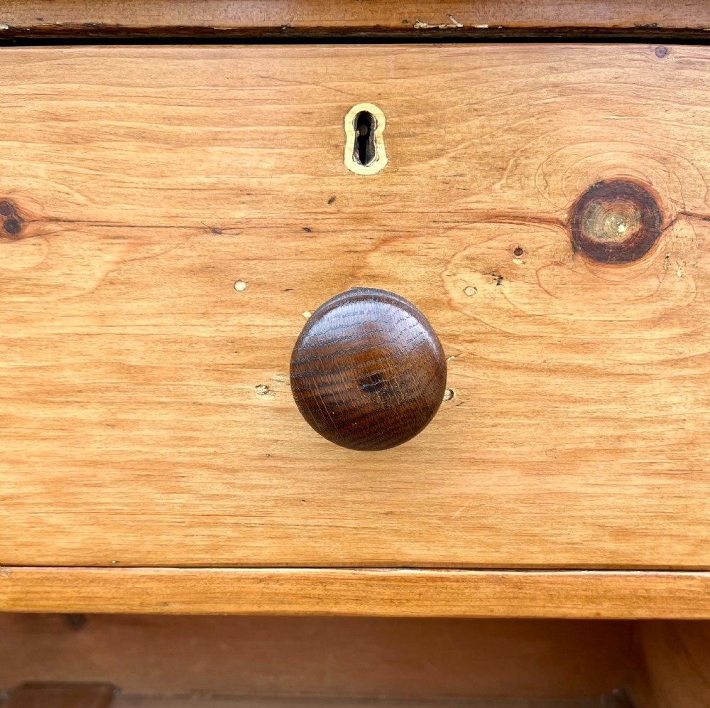 Small Antique Stripped Pine Chest of Drawers View IX