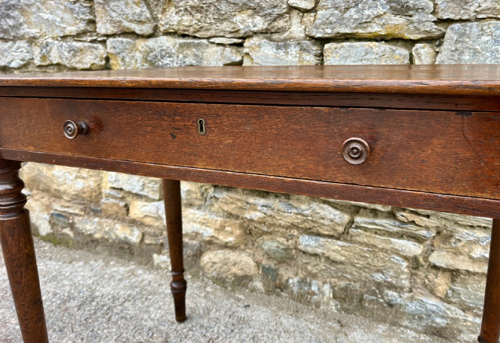 Victorian Country Oak Side Table View IV