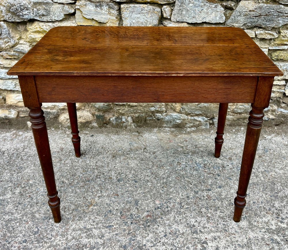Victorian Country Oak Side Table View VIII