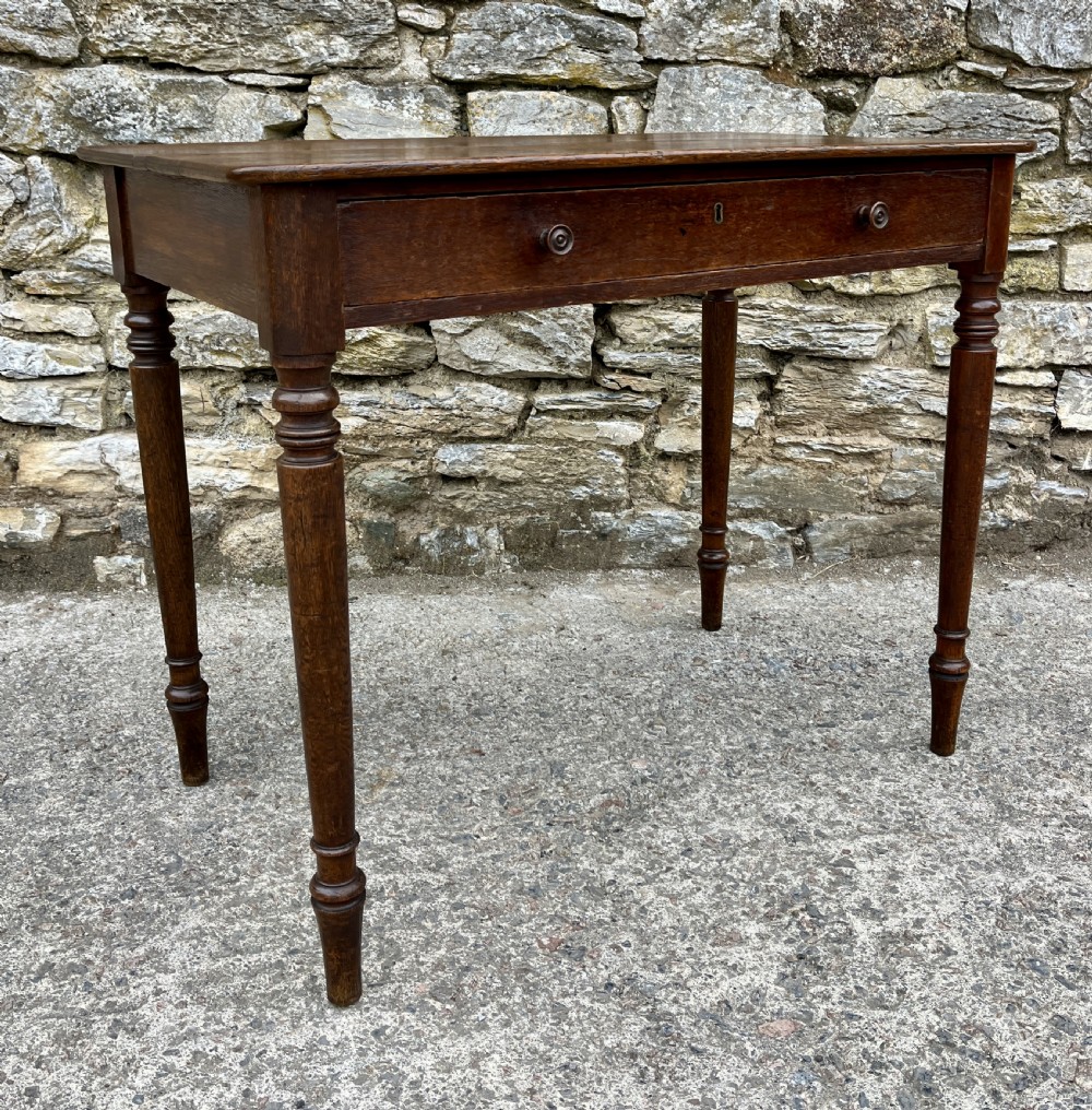 Victorian Country Oak Side Table View IX