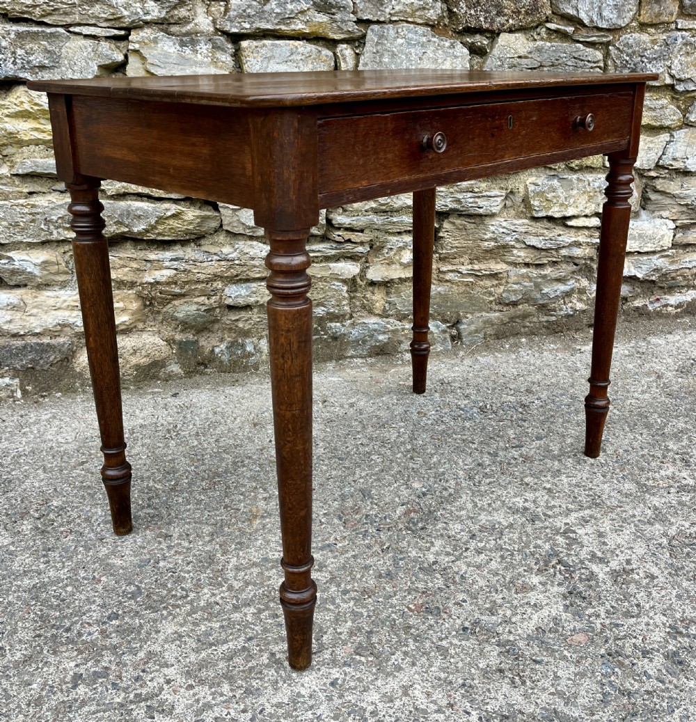 Victorian Country Oak Side Table View X