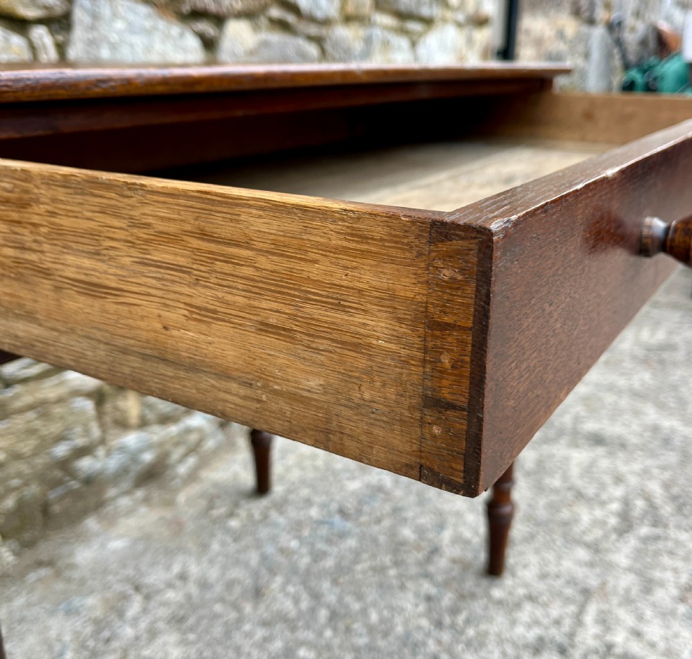 Victorian Country Oak Side Table View XIII