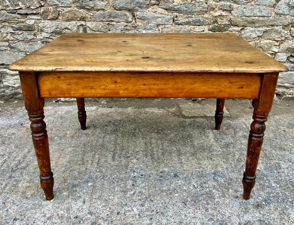Victorian Pine Farmhouse Table View IX