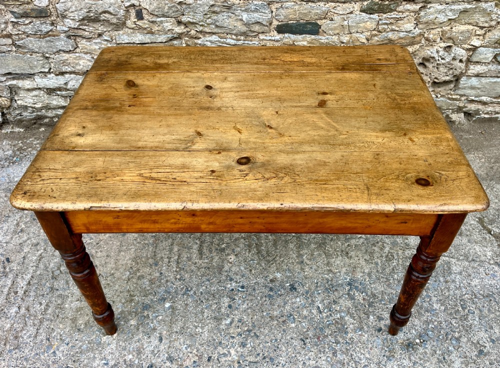 Victorian Pine Farmhouse Table View XI