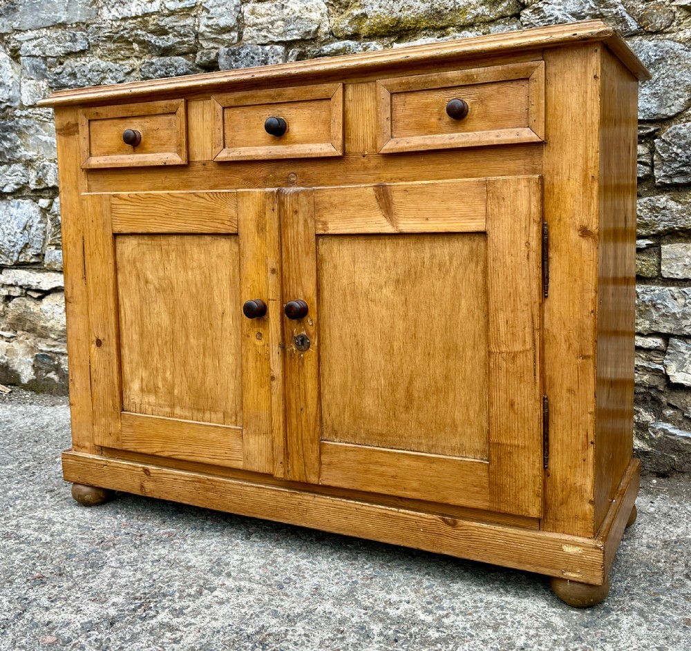 Large Antique Stripped Pine Sideboard View XVII