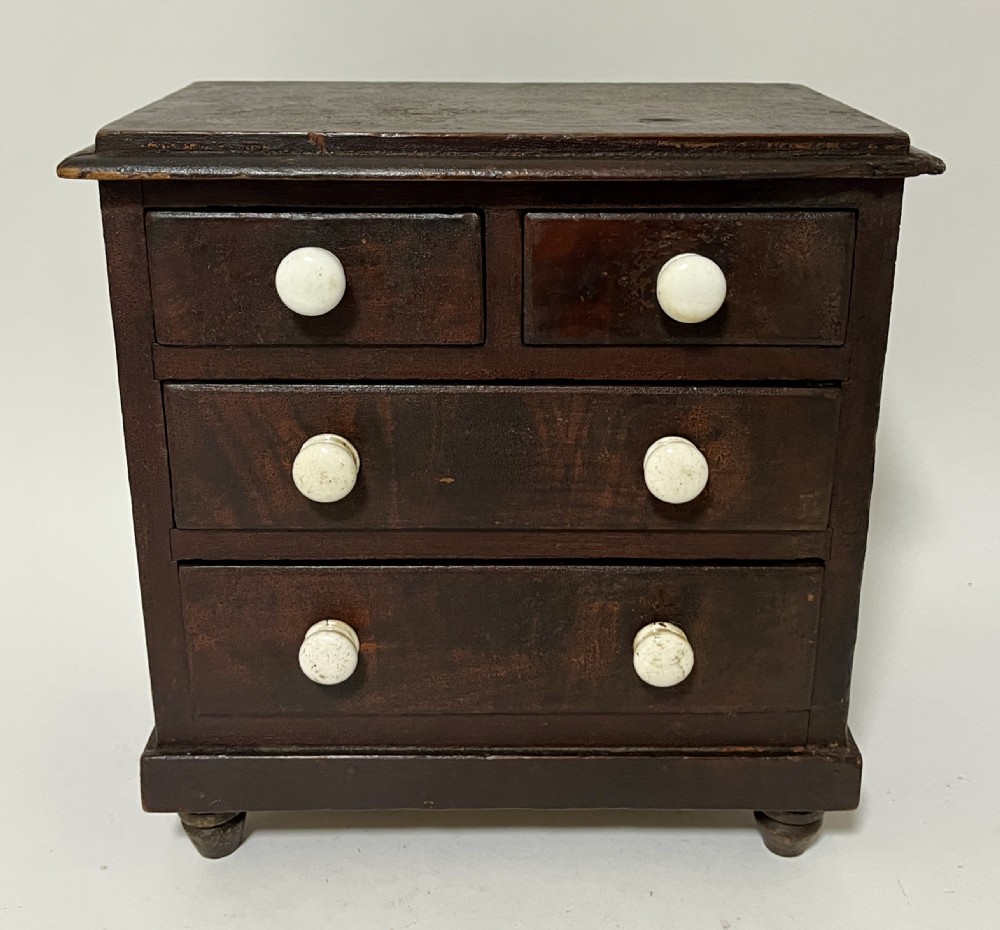 Antique Miniature Apprentice Chest of Drawers