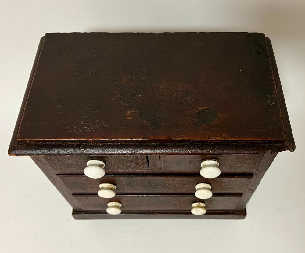 Antique Miniature Apprentice Chest of Drawers View II