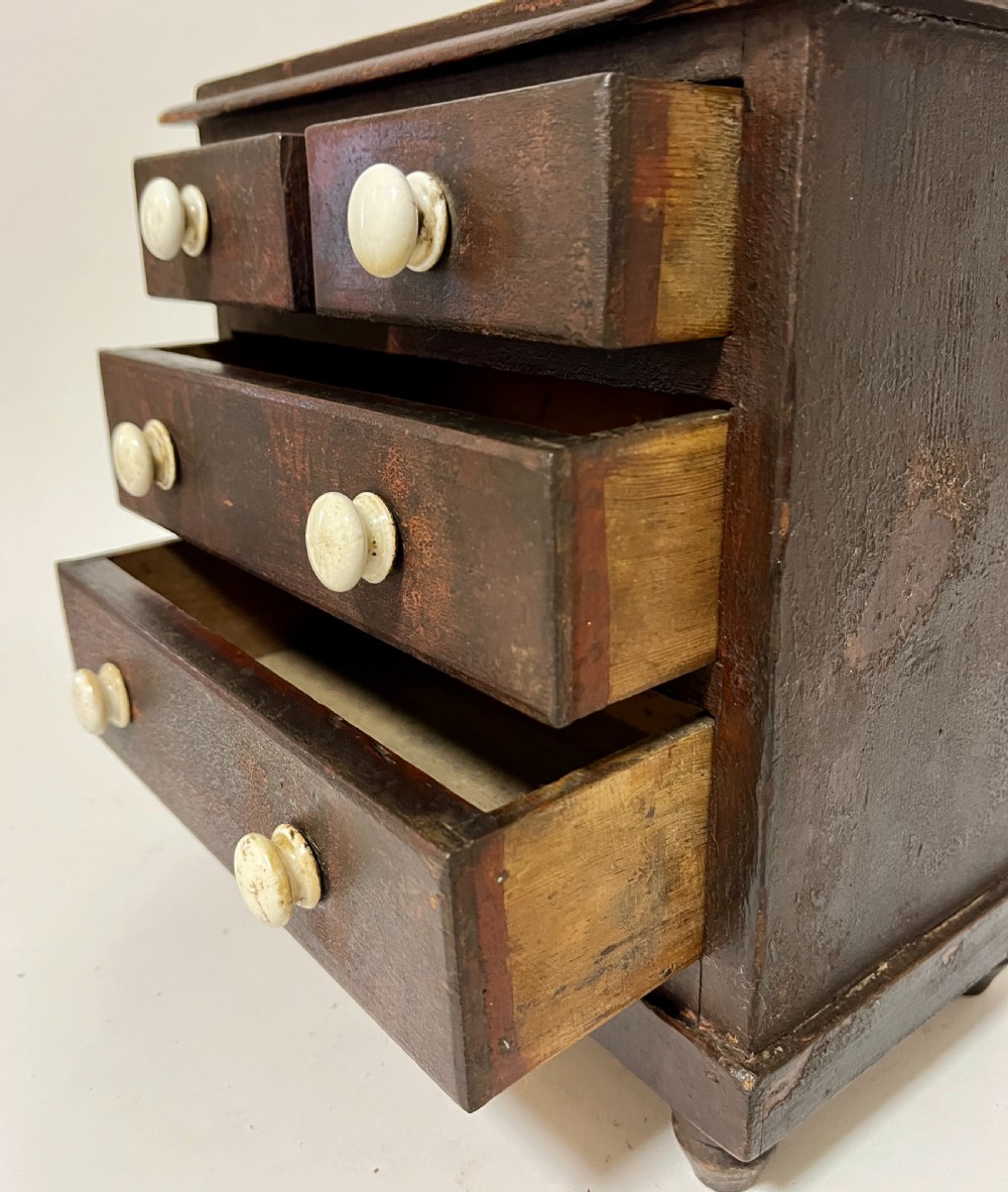 Antique Miniature Apprentice Chest of Drawers View VI