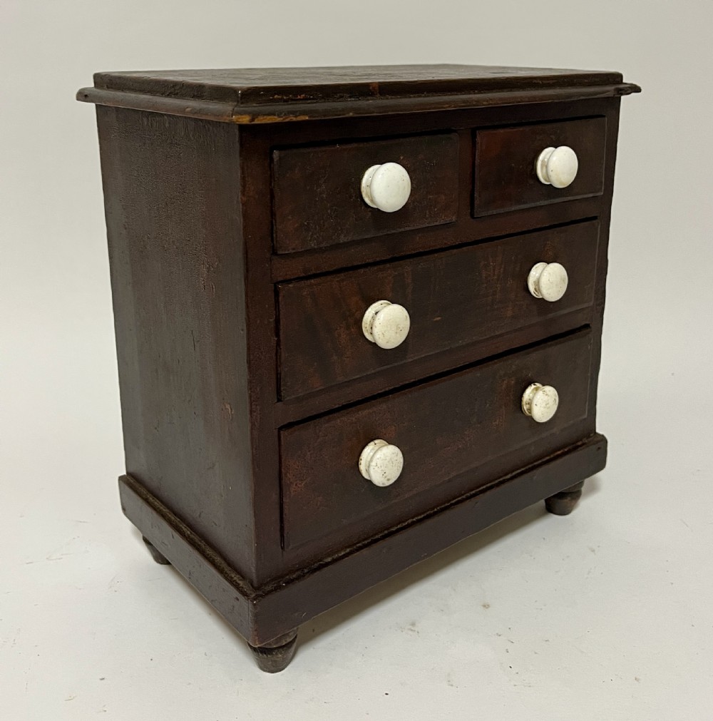 Antique Miniature Apprentice Chest of Drawers View IX