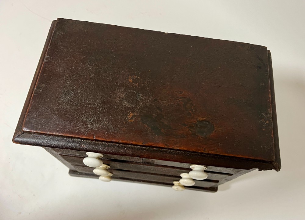 Antique Miniature Apprentice Chest of Drawers View X