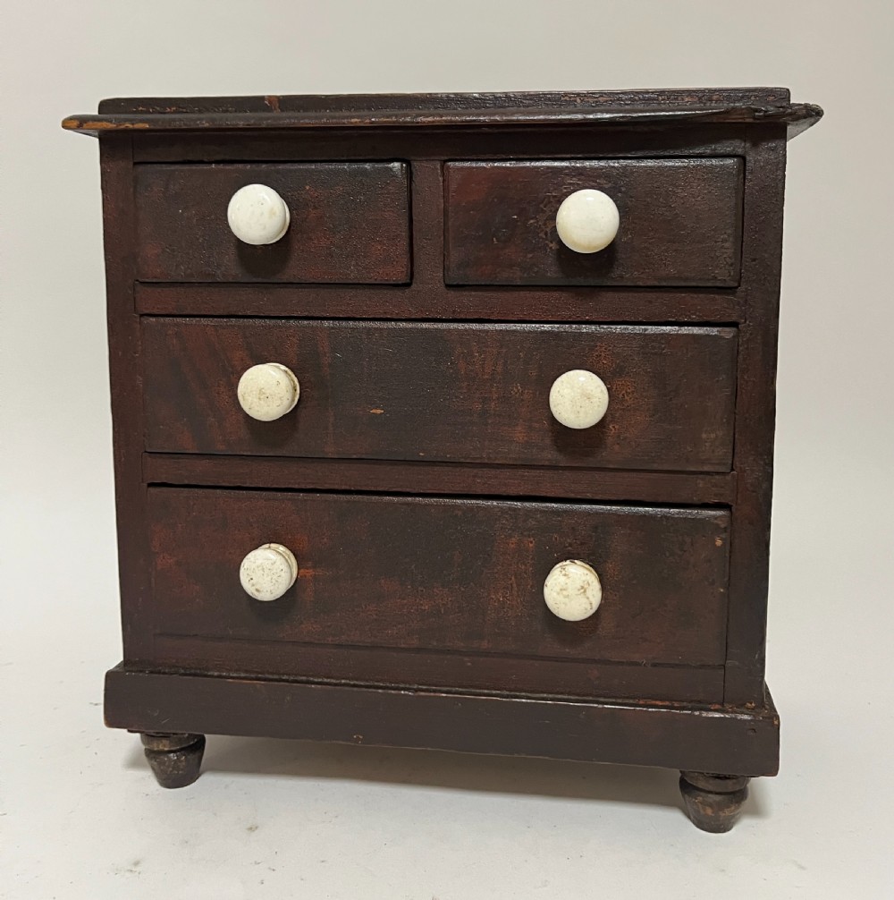 Antique Miniature Apprentice Chest of Drawers View XII