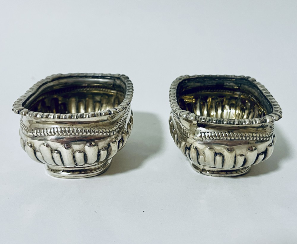 Pair of Victorian Silver Salts View VI