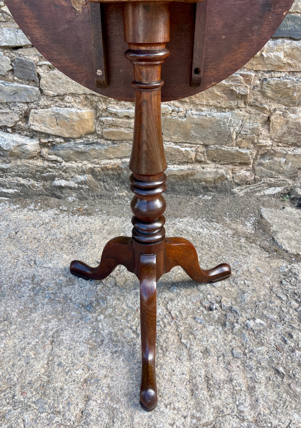 Georgian Oak Tilt Top Wine Table View XIV