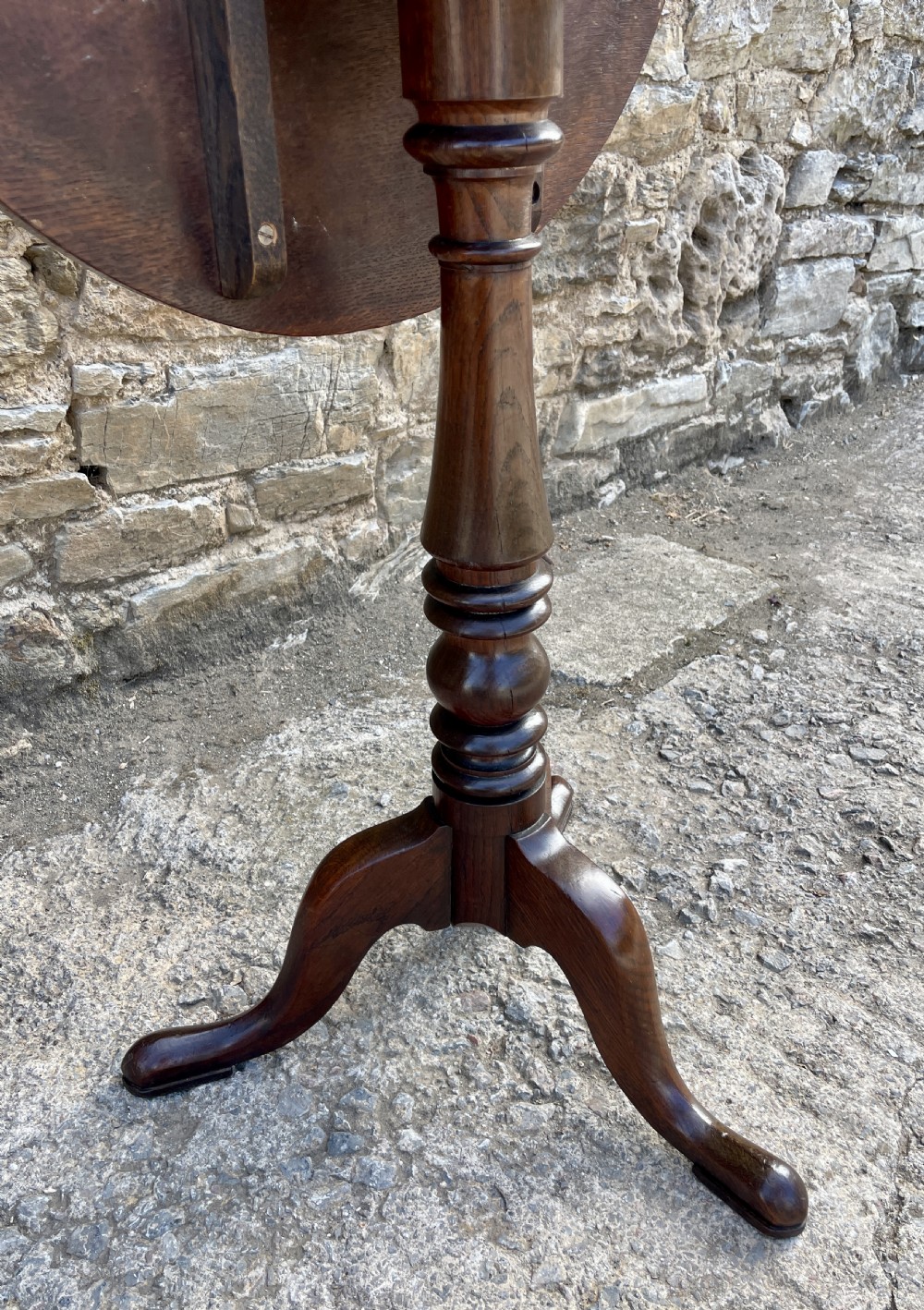 Georgian Oak Tilt Top Wine Table View XV