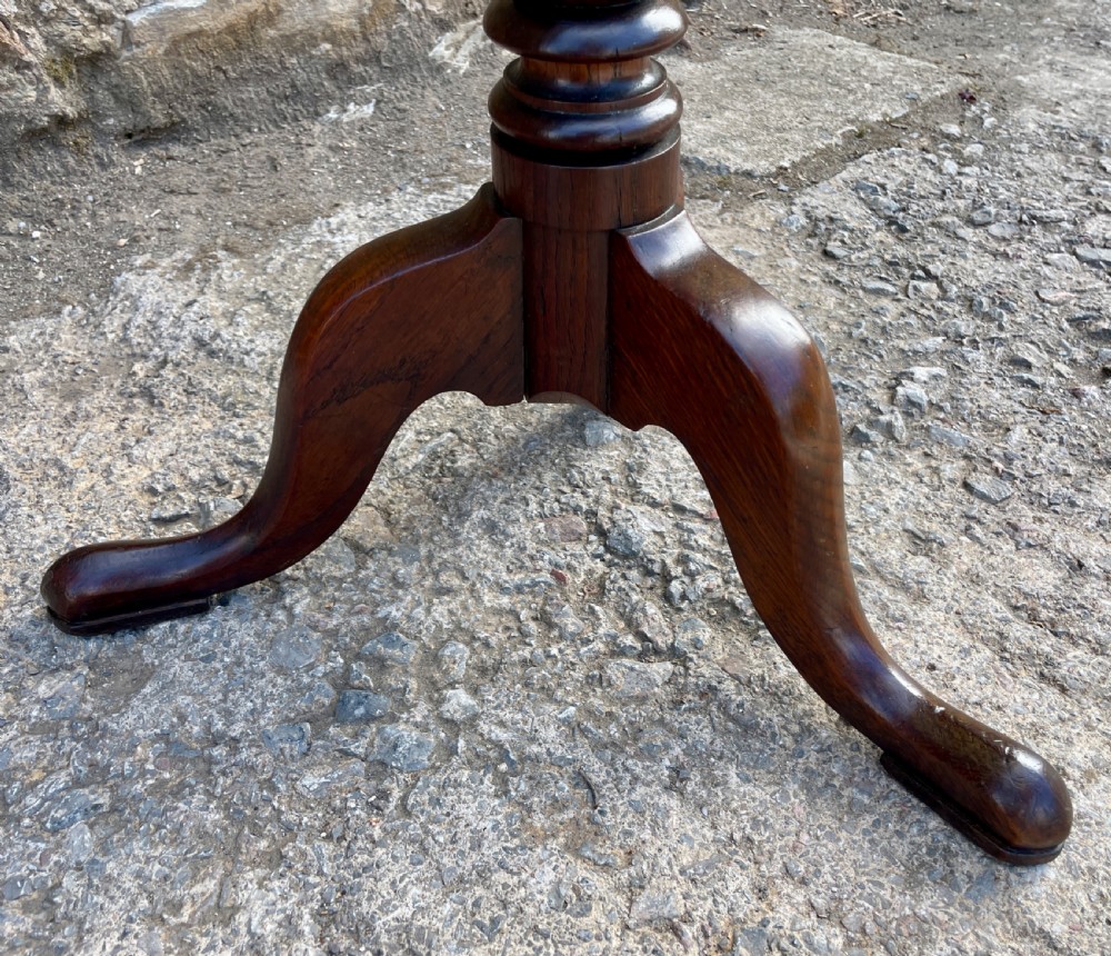 Georgian Oak Tilt Top Wine Table View XVI