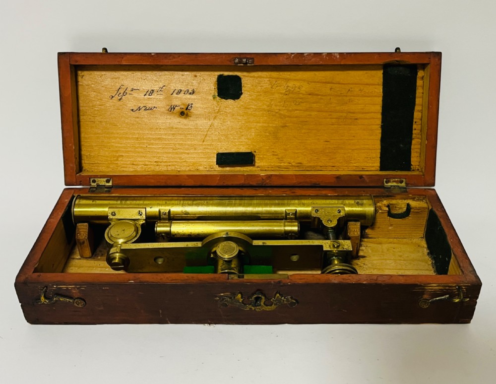 Antique Brass Surveyor's Level by W&S Jones