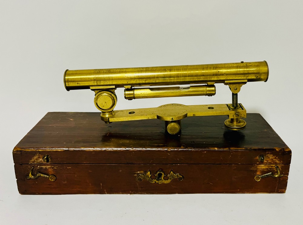 Antique Brass Surveyor's Level by W&S Jones View VI