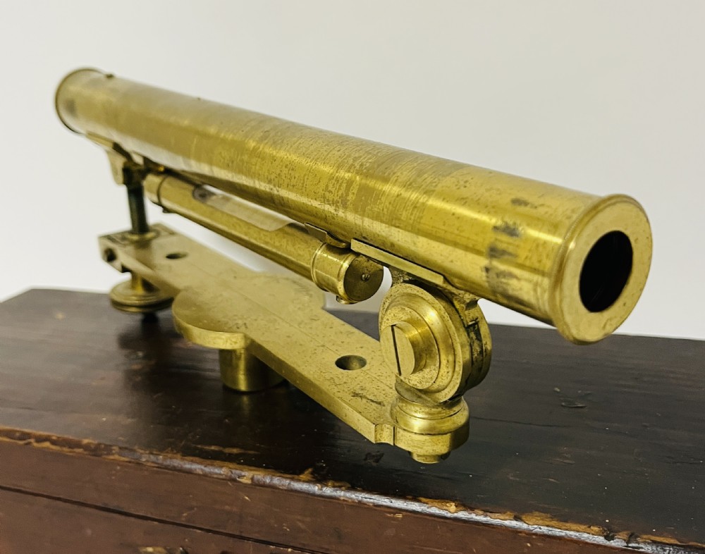 Antique Brass Surveyor's Level by W&S Jones View XI