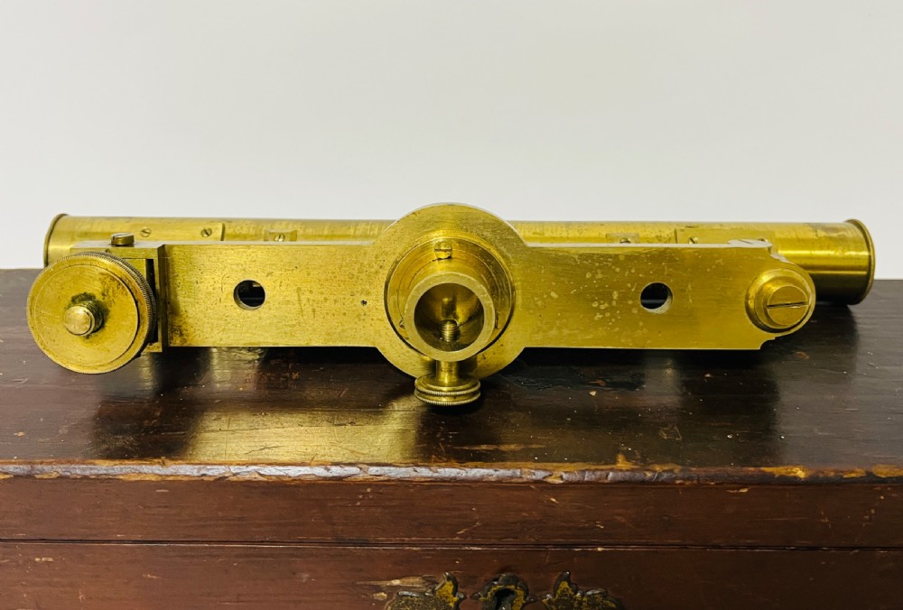 Antique Brass Surveyor's Level by W&S Jones View XII