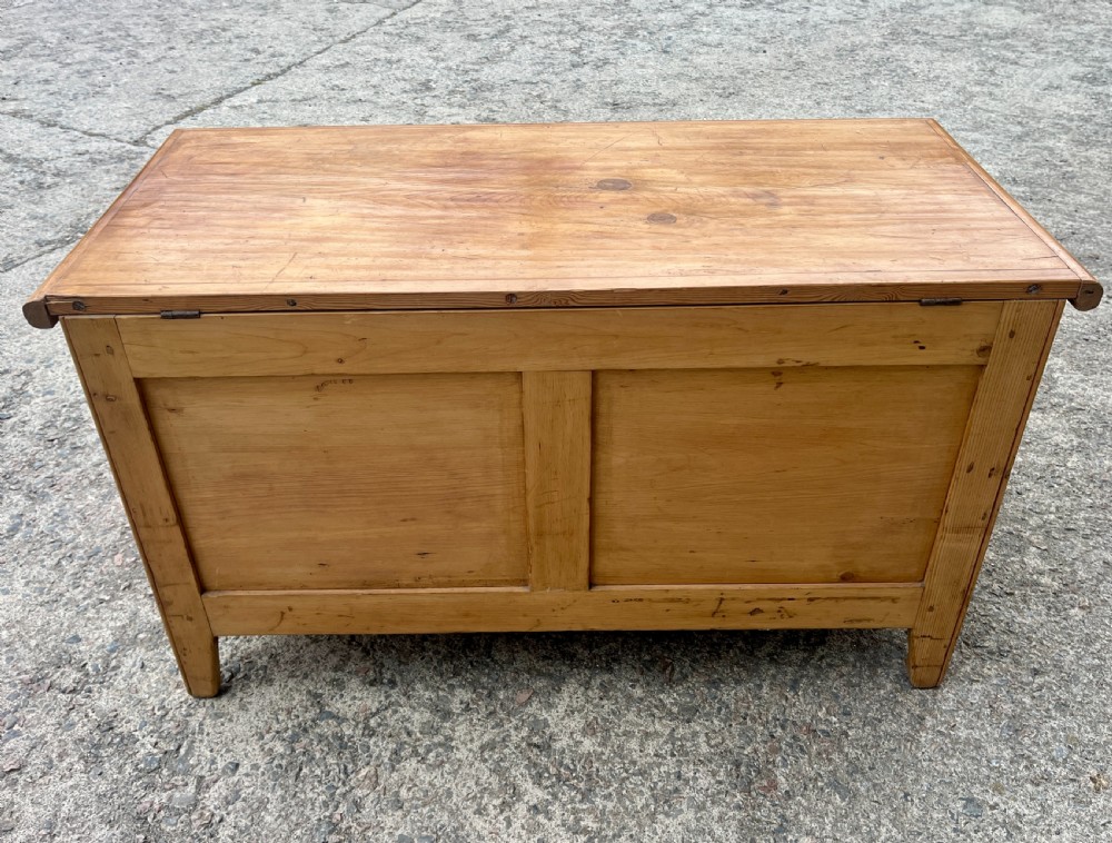 Antique Pine Mule Chest View XII