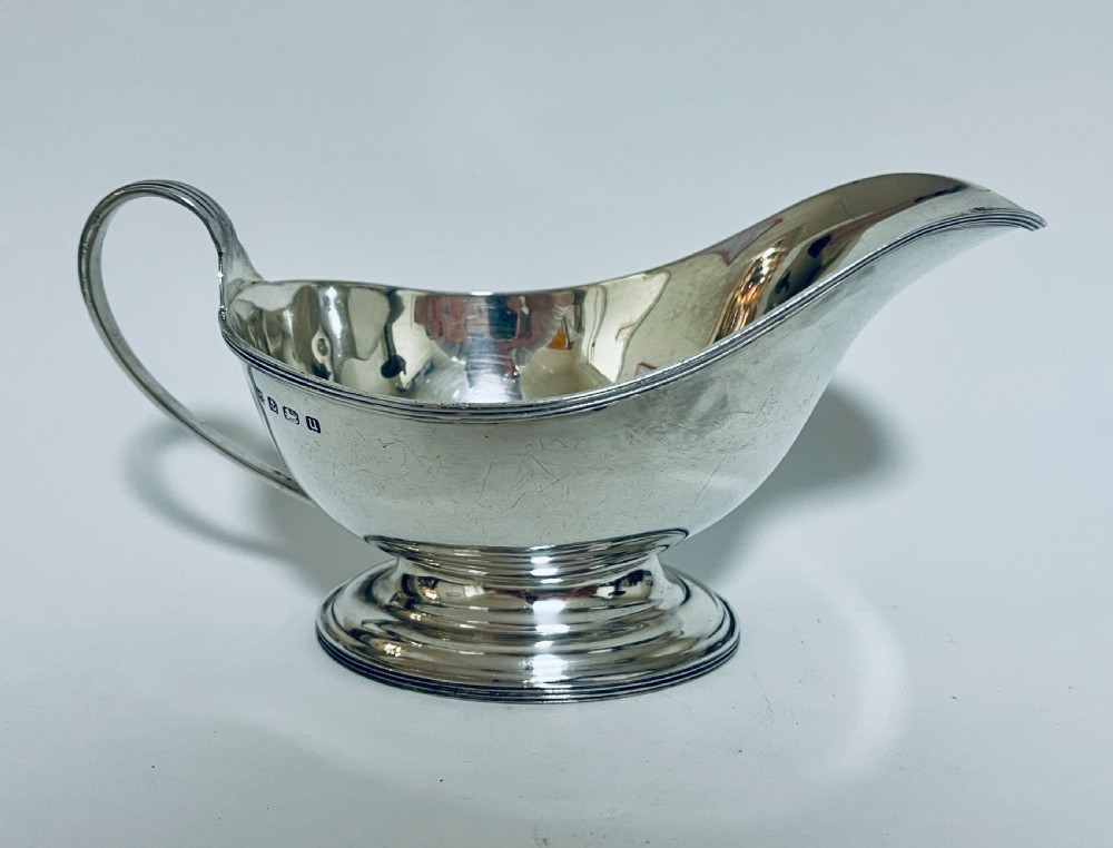 Antique Silver Sauce Boat View IV