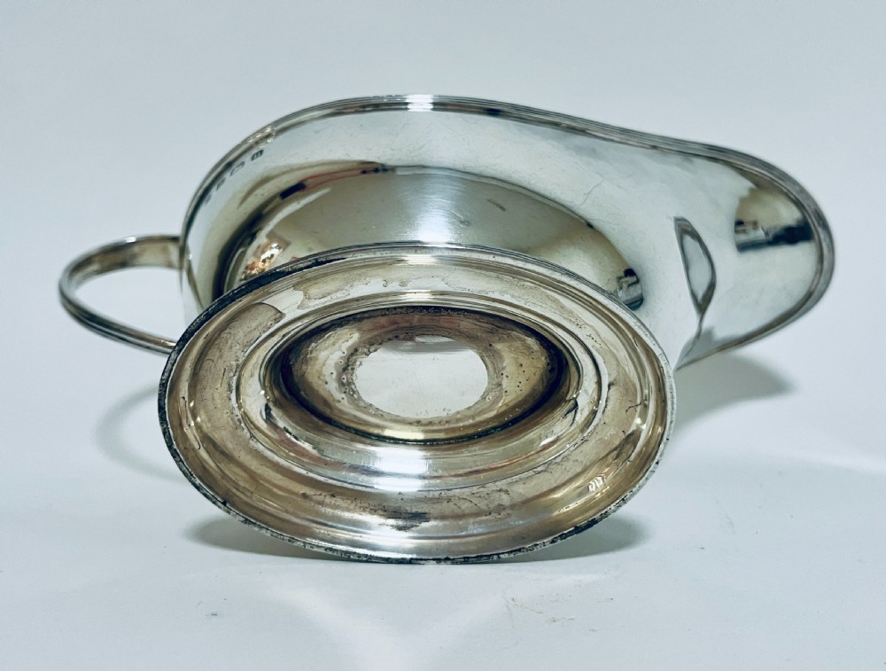 Antique Silver Sauce Boat View VIII