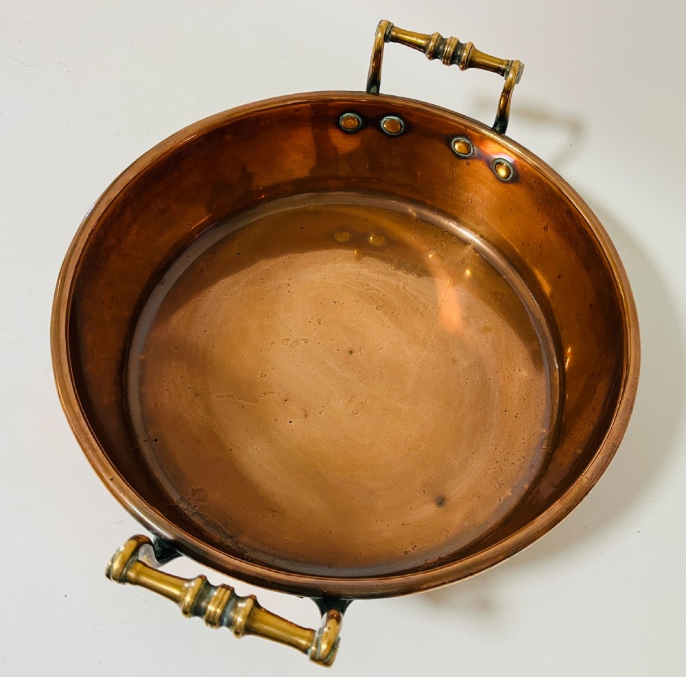 Victorian Copper Jam Pan View VI