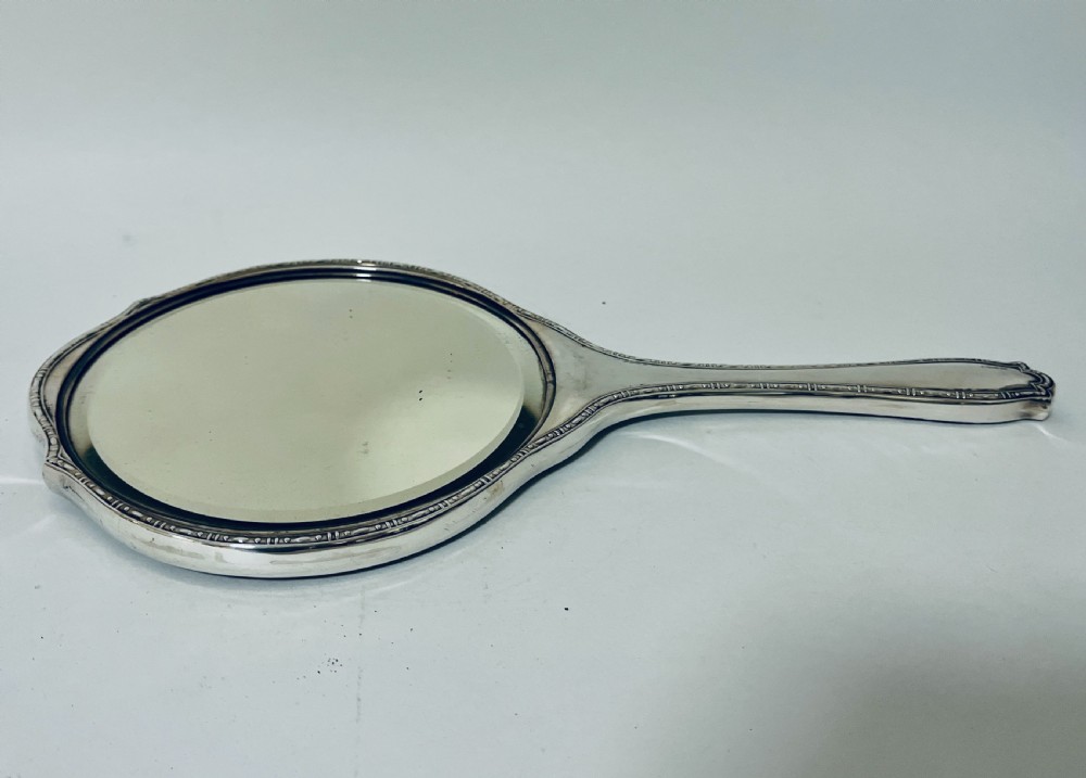 Antique Silver Hand Mirror View VII