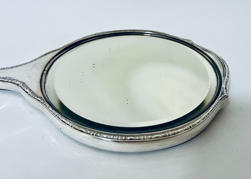 Antique Silver Hand Mirror View XI