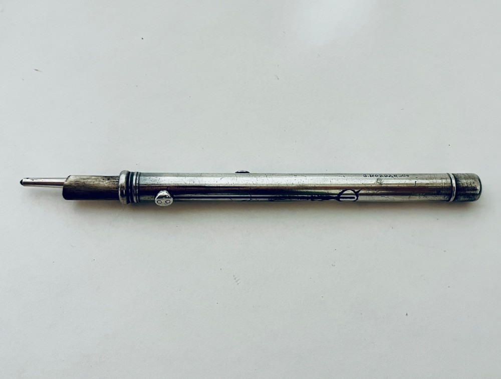 Victorian Silver Propelling Pen and Pencil View VII