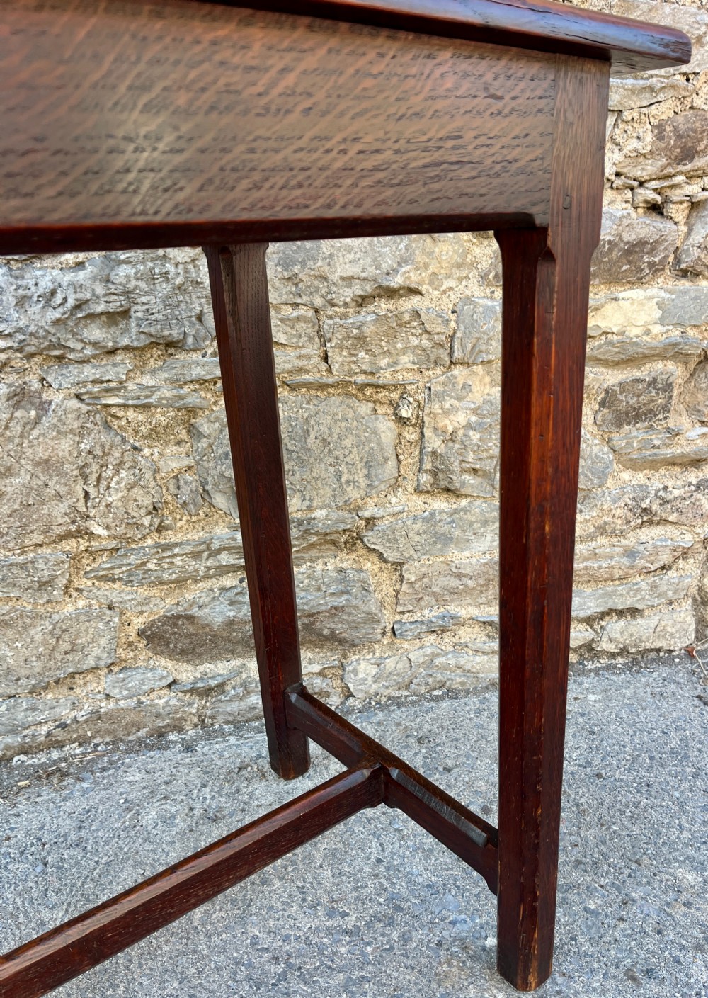 Antique Oak Console Table View VII