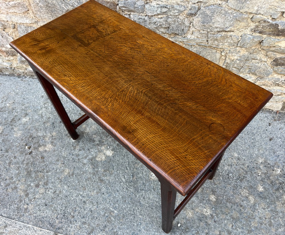 Antique Oak Console Table View VIII